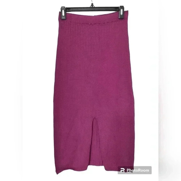 Free People Skyline Midi Skirt SZ m SOLD OUT COLOR!! - Picture 4 of 5